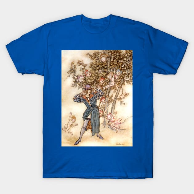 Ferdinand Invisible Music, The Tempest, Arthur Rackham T-Shirt by forgottenbeauty